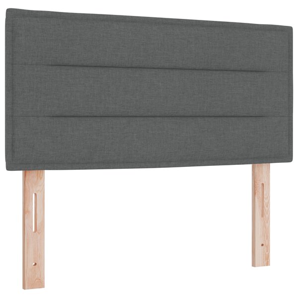 Tête de lit design Lines gris foncé 90 cm en tissu