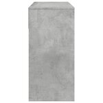 vidaXL Coiffeuse avec miroir gris béton 80x39x80 cm