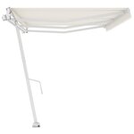 vidaXL Auvent automatique sur pied 600x300 cm Crème