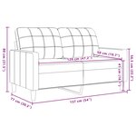 vidaXL Ensemble de canapés 3 Pièces avec coussins Rose Velours