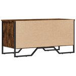 vidaXL Armoire à chaussures chêne fumé 90x38x45 5 cm bois d'ingénierie