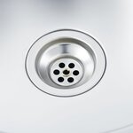 vidaXL Évier double de cuisine avec crépine et piège Acier inoxydable