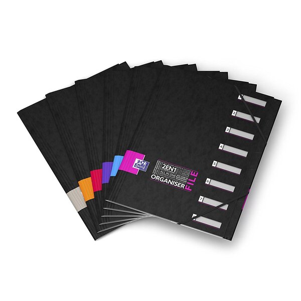 Trieur ORGANISER FILE ETUDIANT 8 Positions + Elastique Coloris Aléatoire OXFORD