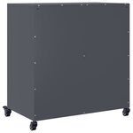 vidaXL Buffet anthracite 68 5x39x72 cm acier laminé à froid