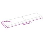 vidaXL Dessus de table marron foncé bois chêne massif traité