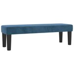 vidaXL Sommier à lattes de lit et matelas Bleu foncé 160x200cm Velours
