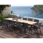 Table et chaises de jardin moderne bali 4 chaises 8 fauteuils