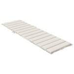 vidaXL Coussin de chaise longue crème mélangé 200x60x4 cm tissu