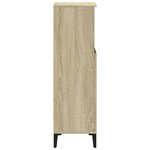 vidaXL Armoire salle de bain chêne sonoma 30x30x100 cm