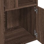 vidaXL Bibliothèque chêne marron 40x36x189 cm bois d'ingénierie
