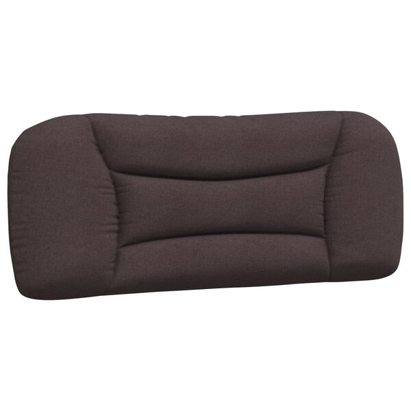 vidaXL Coussin de tête de lit marron foncé 100 cm tissu