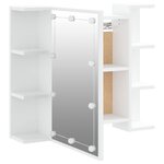 vidaXL Armoire à miroir avec LED Blanc 70x16 5x60 cm