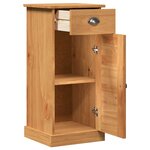 vidaXL Meuble de Salle de Bain "VIGO" avec Tiroir 37x34x80 cm Bois Massif Pin