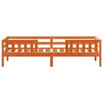vidaXL Cadre de lit sans matelas cire marron 100x200cm bois pin massif