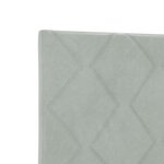 Lit vidaXL Gris clair 80x200 cm Velours