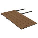 vidaXL Panneaux de terrasse et accessoires WPC Marron/gris 10 m² 2 2 m