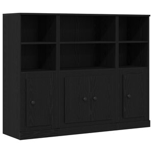 Buffet vidaXL en Chêne Noir 132x35 5x103 5 cm en Bois d'Ingénierie
