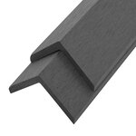 vidaXL Cornière de terrasse 5 Pièces WPC 170 cm Gris