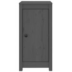vidaXL Buffets 2 Pièces gris 39x35x80 cm bois massif de pin