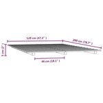 vidaXL Cadre de lit sans matelas blanc 120x200 cm bois de pin massif