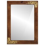 vidaXL Miroir de salle de bain 50x70x3 cm en bois massif de mangue