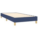 vidaXL Cadre de lit sans matelas bleu 80x200 cm tissu