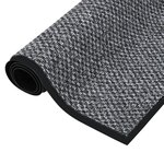 vidaXL Paillasson Gris 90x150 cm