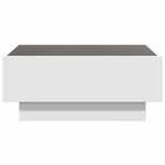 vidaXL Table basse avec LED blanc 70x50x30 cm bois d'ingénierie