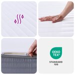 vidaXL Matelas en mousse moyennement doux 140x200 cm