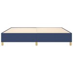 vidaXL Cadre de lit sans matelas bleu 200x200 cm tissu