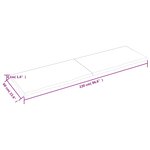 vidaXL Dessus de table marron foncé bois chêne massif traité
