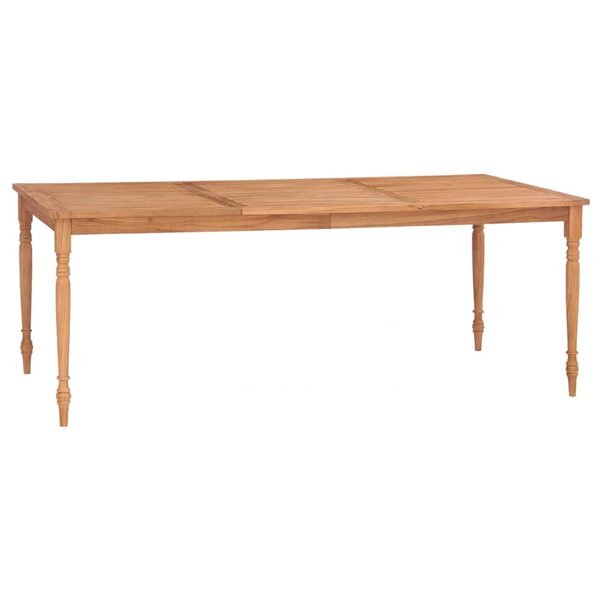 vidaXL Table Batavia 200x100x75 cm Bois de teck massif