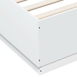 vidaXL Cadre de lit sans matelas blanc 180x200 cm