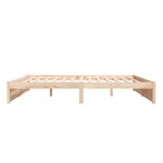 vidaXL Cadre de lit sans matelas bois massif 200x200 cm