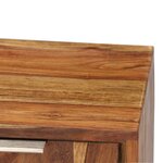 vidaXL Meuble TV Bois de Sesham massif avec finition miel 118x30x40 cm