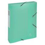 Boite De Classement Cartobox Livrée À Plat Dos 60mm Polypropylène Chromaline Pastel - A4 - Couleurs Assorties - X 10 - Exacompta