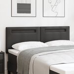 tête de lit vidaXL design simple noir 140 cm en simili cuir