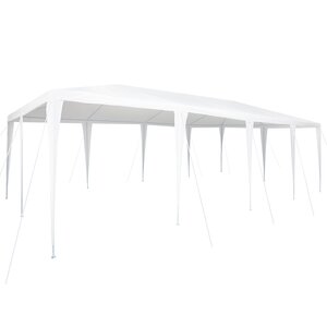 vidaXL Tente de fête blanche 8x4 m PE