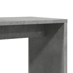 vidaXL Table d'appoint Gris béton 50x30x50 cm Bois d'ingénierie