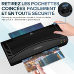 ACROPAQ Plastifieuse A4  A5  A6 etc- Machine à plastifier à chaud et à froid- V 250 mm/min- Arrêt Automatique- Anti bourrage