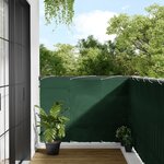 vidaXL Écran de balcon vert foncé 120x1000 cm 100  polyester oxford