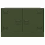 vidaXL Meubles TV 2 Pièces vert olive 67x39x44 cm acier