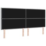 vidaXL Tête de lit Design Lignes Gris Clair 200 cm Tissu