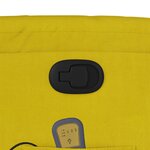 vidaXL Fauteuil de massage inclinable jaune velours