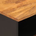 vidaXL Meuble TV marron et noir 70x33 5x46 cm bois massif de manguier