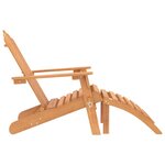 vidaXL Chaises Adirondack de jardin repose-pieds lot de 2 Bois acacia