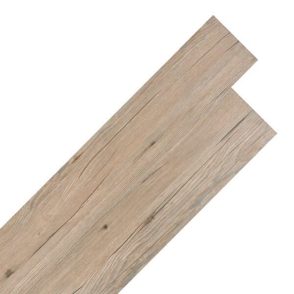 vidaXL Planches de plancher PVC autoadhésif 2 51 m² 2 mm Marron chêne