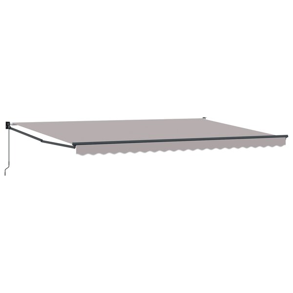 vidaXL Store rétractable manuel Gris 500x300 cm