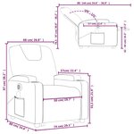 vidaXL Fauteuil inclinable de massage électrique marron similicuir