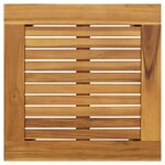vidaXL Table d'appoint de jardin 45x45x38 cm en bois d'acacia massif